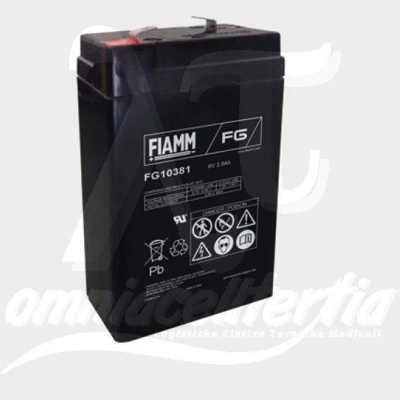 Batteria Pb 6V 3.8Ah per FIAMM