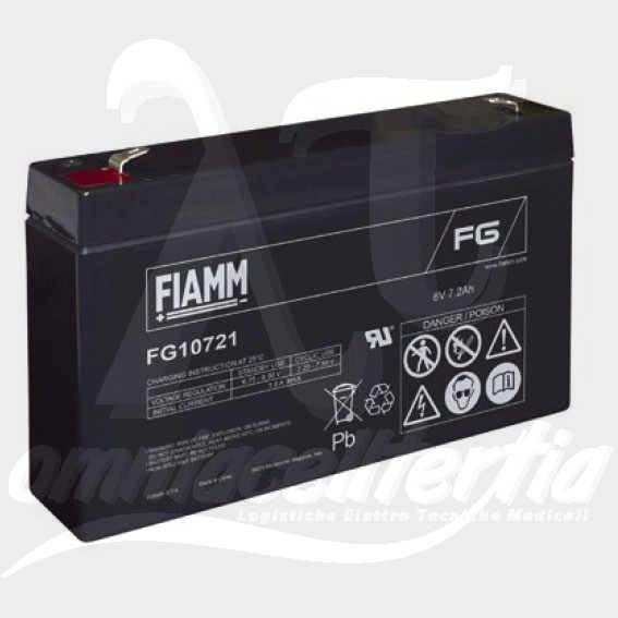 Batteria Pb 6V 7.2Ah per FIAMM