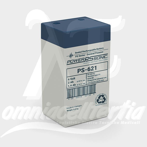 Batteria Pb 6,0V 2Ah per Power-Sonic
