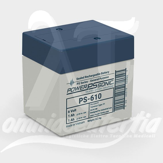 Batteria Pb 6,0V 1Ah per Power-Sonic