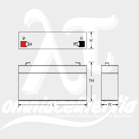 Batteria Pb 6,0V 1.2Ah per Power-Sonic