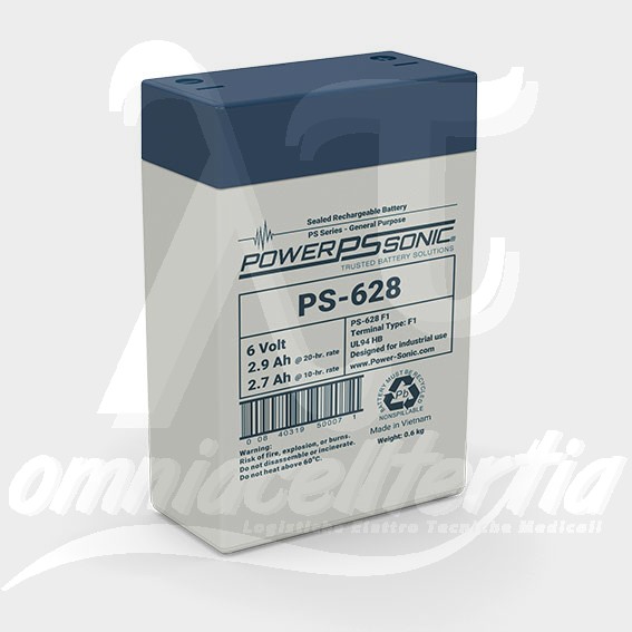 Batteria Pb 6,0V 2.9Ah per Power-Sonic