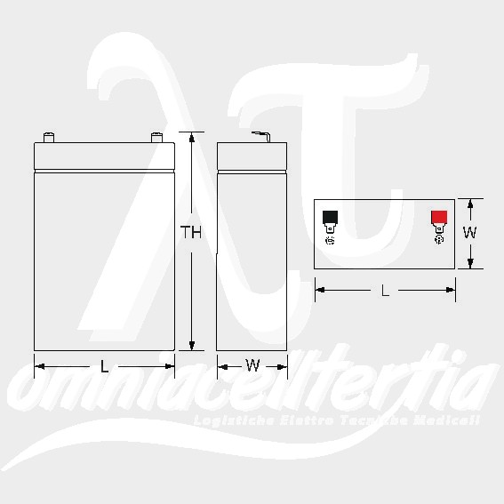 Batteria Pb 6,0V 2.9Ah per Power-Sonic