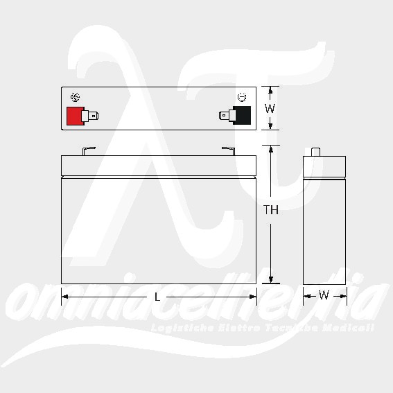 Batteria Pb 6,0V 7Ah per Power-Sonic
