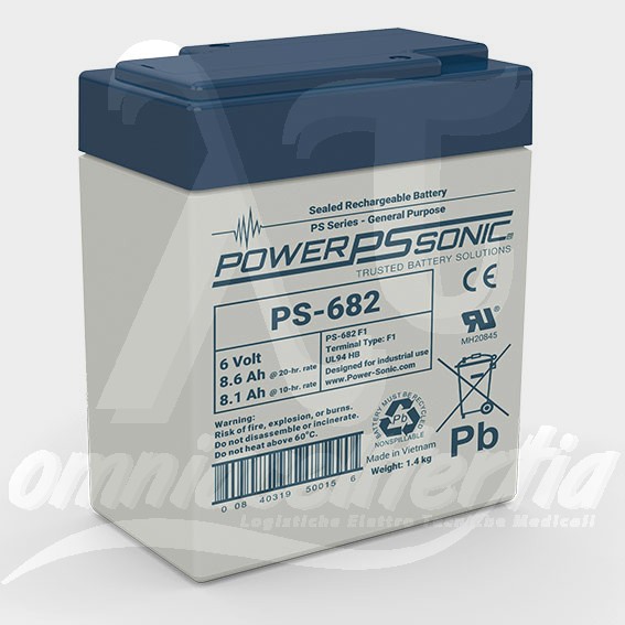 Batteria Pb 6,0V 8.6Ah per Power-Sonic