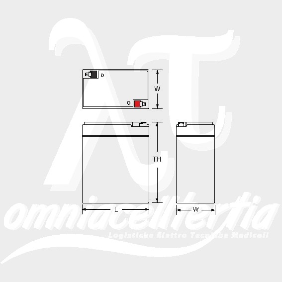 Batteria Pb 6,0V 8.6Ah per Power-Sonic