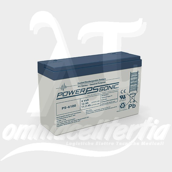 Batteria Pb 6,0V 12Ah per Power-Sonic