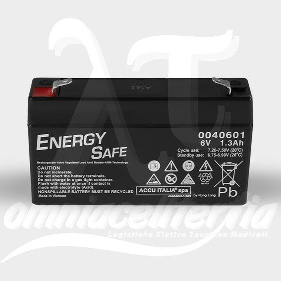 Battery Pb 6V 1.3Ah for ENERGY SAFE