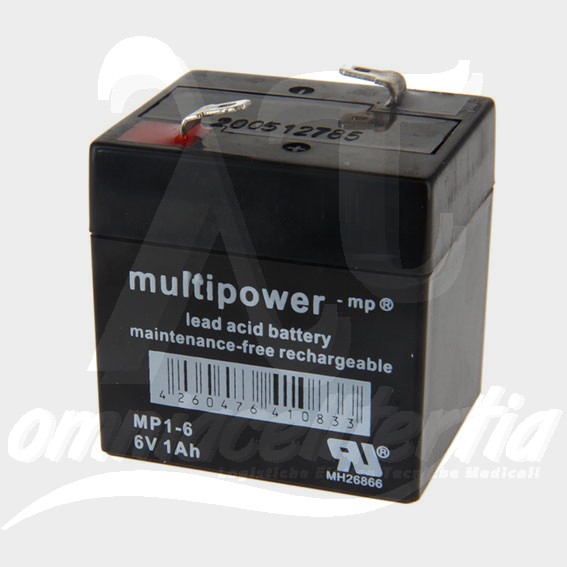 Battery Pb 6V 1Ah for MULTIPOWER