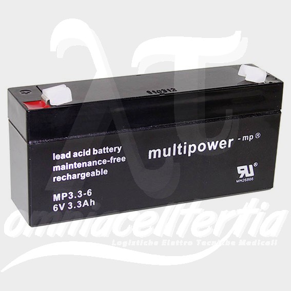 Battery Pb 6V 3.3Ah for MULTIPOWER