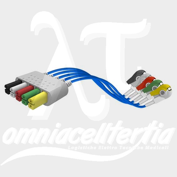 Set 5 Terminazioni a Pinzetta DUAL C/Protezione ESU 95 cm per ADECON,  ARTEMA S&W,  BIOCARE, [...]