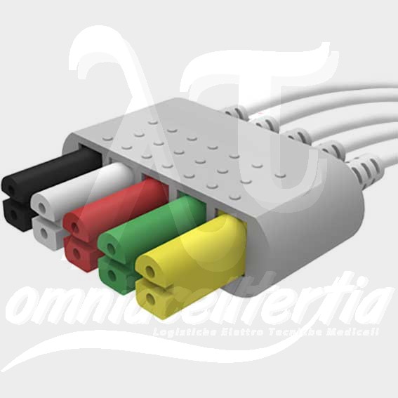 Set 5 Terminazioni a Pinzetta DUAL per ADECON, ARTEMA S&W, BIOCARE, BIOLIGHT, BIONET, COLIN, COMEN, CRITICARE SYSTEMS CSI, DATASCOPE, DATEX, DRÄGER SIEMENS, ESAOTE, FUKUDA DENSHI, GE, GOLDWAY, HELLIGE, HUNTLEIGH, INNOMED, INVIVO, KONTRON, METSIS, MEK, MENNEN, MINDRAY, MONITOR, NEC, NIHON KOHDEN, PACE-TECH, PALCO, PETAŞ, PHILIPS, RGB, SAADAT, SCHILLER, SPACELABS, SPENGLER, UTAS, ÜZÜMCÜ, WELLCH ALLYN, ZOLL