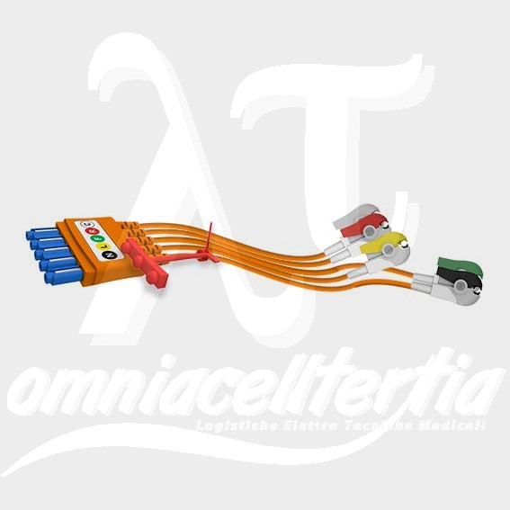 Set 5 Terminazioni a Pinzetta C/Protezione ESU 160 cm per PHILIPS