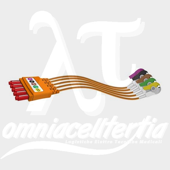 Set 5 Terminazioni a Pinzetta C/Protezione ESU 100 cm per PHILIPS