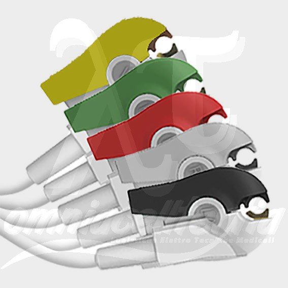 Set 5 Terminazioni a Pinzetta per DRÄGER SIEMENS