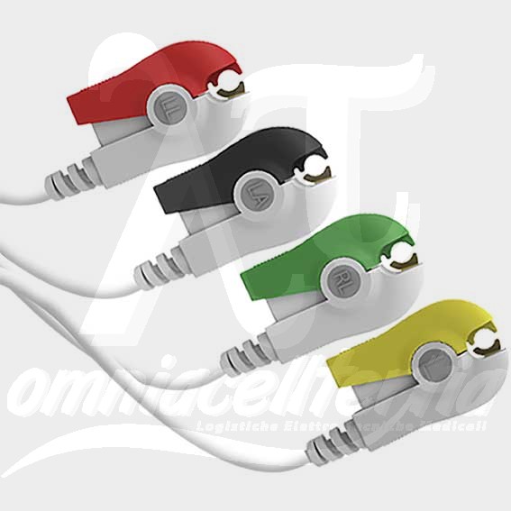 Complete Cable With Clamps 4 Leads for CORPULS