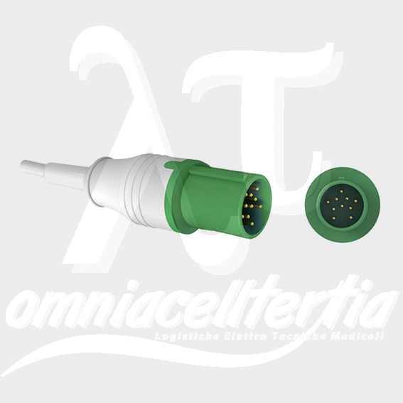 Complete Cable With Clamps 3 Leads 370 cm for ESAOTE,  HELLIGE