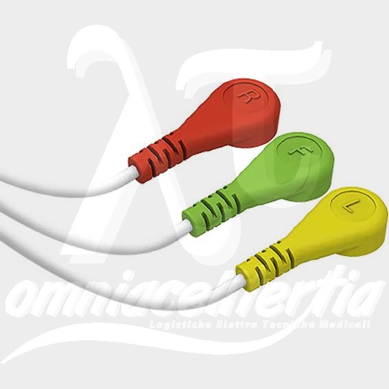 Complete Cable With Snap 3 Leads for MINDRAY