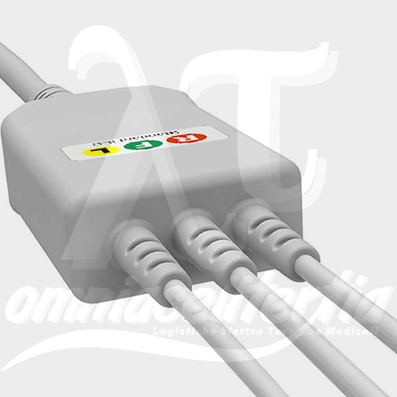 Complete Cable With Snap 3 Leads for DRÄGER SIEMENS