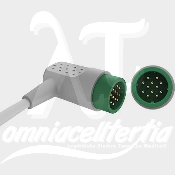 Complete Cable With Clamps 5 Leads 370 cm for MEDTRONIC PHYSIO CONTROL