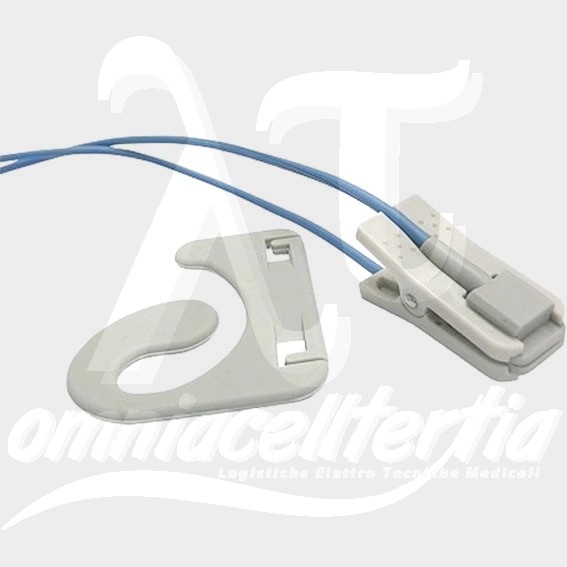 Sensore SpO2 Orecchio per CARDIAC SCIENCE, COLIN, DATASCOPE, DRÄGER SIEMENS, GE DINAMAP, GE MARQUETTE, IVY BIOMEDICAL, MASIMO, MINDRAY, PHILIPS, MEDTRONIC PHYSIO CONTROL, SAADAT, SCHILLER, ZOLL