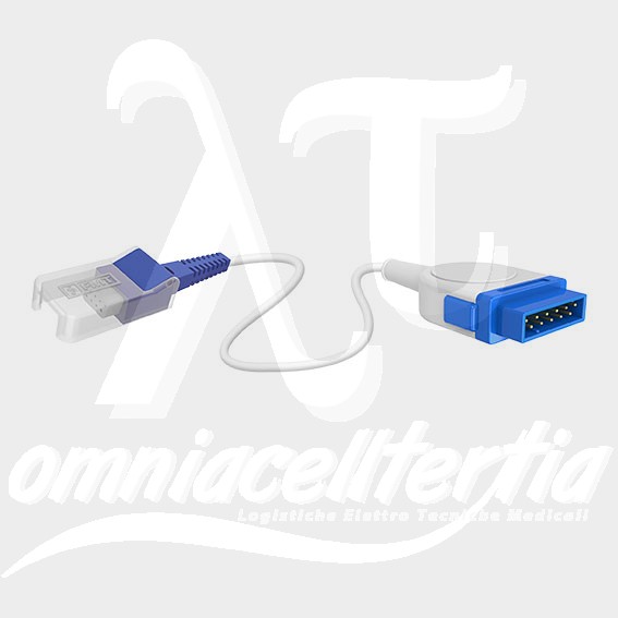 Cavo Sensore SpO2 Compatibile Nellcor Oximax | 9,8 Ft Con Connettore A 9 Pin | Doppia Schermatura E TPU | Per Monitor N-10, N-600, NPB-40 E Altri